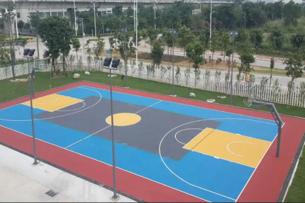 硅PU籃球場